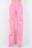 Striped Jean in Pink Made in USA