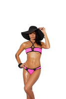 Elegant Moments Lycra Bikini Top And Matching Short With Black Trim