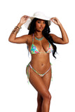 Elegant Moments Lycra Bikini Top And Matching G-string