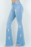 Perla Bell Bottom Jean in Light Wash