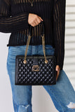 David Jones Quilted PU Leather Handbag