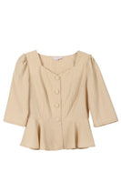 3/4 Sleeve front button blouse