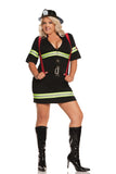 Elegant Moments Ms, Blazin Hot - 2 Pc, Costume Includes Dress And Belt With Attached Suspenders