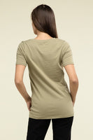 Cotton V-Neck Short Sleeve T-Shirts