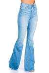 Logan Bell Bottom In Light Blue Inseam 30