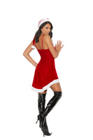 Elegant Moments Santas Sweetie - 2 Pc, Costume Includes Velvet Dress With Adjustable Straps And A Hat