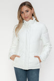 Snobbish Pocketed Zip Up Turtleneck Puffer Jacket