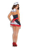 Elegant Moments Sailors Delight - 2 Pc, Costume Includes Dress With Attached Collar And Hat