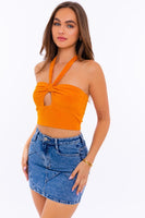 Halter Bandeau Crop Top