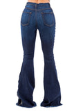 Ropin Bell Bottom Jean in Dark Wash