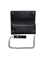 Biker Bifold Chain Wallet Credit Card Slots Jimmy Lee Leathers Club Vest