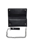 Biker Bifold Chain Wallet Credit Card Slots Jimmy Lee Leathers Club Vest