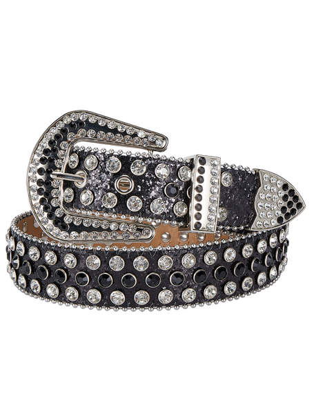 Premium Strap Biker Bling Rhinestones Crystal Diamonds Belt