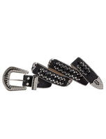 Premium Strap Biker Skull Bling Rhinestones Crystal Studded Belt