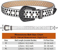 Premium Strap Red Biker Bling Rhinestones Diamond Belts