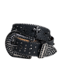 Premium Straps Biker Bling Rhinestone Crystal Diamond Belt with Crosses