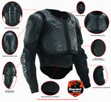 FULL PROTECTION BODY ARMOR – BLACK Jimmy Lee Leathers Club Vest