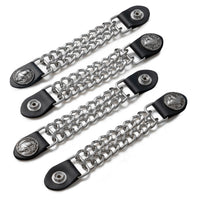 4-Piece set Vest Extenders Nickel Button with Buffalo Engraving