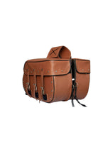 Genuine Premium Naked Brown Leather Concealed Carry Motorcycle Saddlebag Jimmy Lee Leathers Club Vest