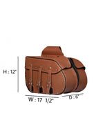 Genuine Premium Naked Brown Leather Concealed Carry Motorcycle Saddlebag Jimmy Lee Leathers Club Vest