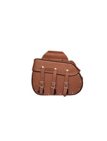 Genuine Premium Naked Brown Leather Concealed Carry Motorcycle Saddlebag Jimmy Lee Leathers Club Vest