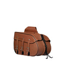 Genuine Premium Naked Brown Leather Concealed Carry Motorcycle Saddlebags Jimmy Lee Leathers Club Vest