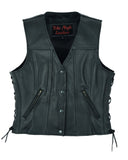 HER MILES SINGLE PANEL CONCEALMENT VEST Jimmy Lee Leathers Club Vest