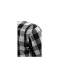 Mens Plaid Cotton Flannel Shirt Vented Removable shoulder and elbow pads Jimmy Lee Leathers Club Vest