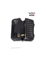 Motorcycle Saddlebag With Universal Fitting & Studs Jimmy Lee Leathers Club Vest