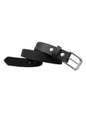 Black Leather Biker Belt