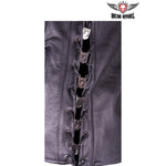 POW Lace Up Charm Jimmy Lee Leathers Club Vest