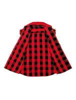 Mens Sleeveless Flannel Shirt Red and Black