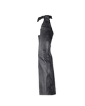 Soft Naked Cowhide Beltless Sling Chaps, uses YOUR belt Jimmy Lee Leathers Club Vest