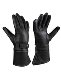 Touch Screen Sensitive Gauntlet Leather Riding Gloves with Lining Jimmy Lee Leathers Club Vest