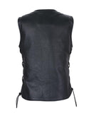 Womens Leather Vest w/ Concealed Carry & Side Laces 5-snaps on front by Jimmy Lee Leathers Jimmy Lee Leathers Club Vest