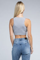 Ribbed Cropped Tank Top