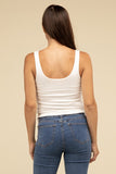 Double Layer Round Neck Tank Top