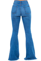 Bell Bottom Jean in Medium Blue Made in the USA