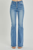 RISEN Full Size High Rise Button Fly Bootcut Jeans