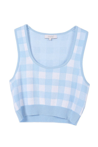 SL Gingham pattern other top