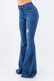 Amber Bell Bottom Jean - 36" Inseam