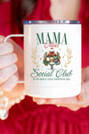 Christmas Green Mama Claus Social Club Travel Cup