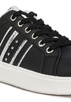 Claude Faux Leather Back Panel Detail Sneakers