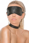 Elegant Moments Leather Blindfold