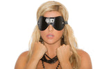 Elegant Moments Leather Blindfold With D Ring Detail, *available Boxed