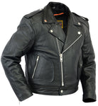 UNISEX KID'S M/C STYLE MOTORCYCLE JACKET