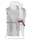 ROAD EDGE HOODED MOTORCYCLE VEST