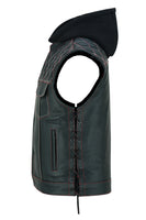 ROAD EDGE HOODED MOTORCYCLE VEST