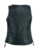 WOMEN’S OPEN NECK VEST WITH LACING DETAILS